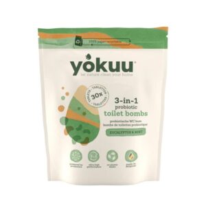 Yokuu, 3in1 probiootilised WC puhastustabletid Eucalyptus & Mint, 30tk