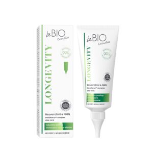 beBIO, Longevity juukseid tihendav ja tugevdav peanaha koorija (Resveratrol & NMN), 100ml