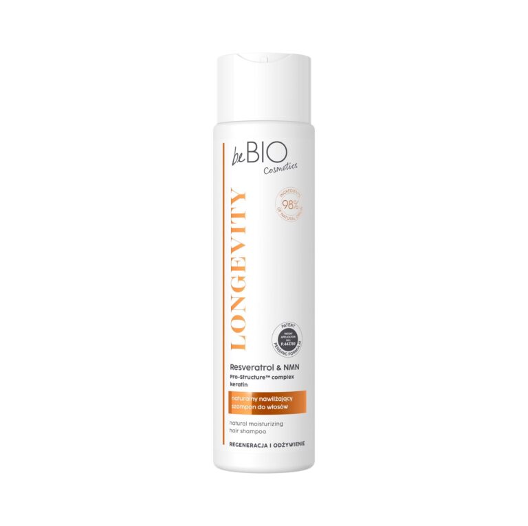 beBIO, Uuendav ja toitev taimse keratiiniga šampoon, 300ml
