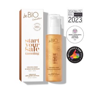 beBIO, Looduslik kuldsete osakestega kehaõli, 100ml