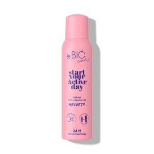 beBIO, Looduslik deodorant sprei Start Your Active Day Velvety, 125ml