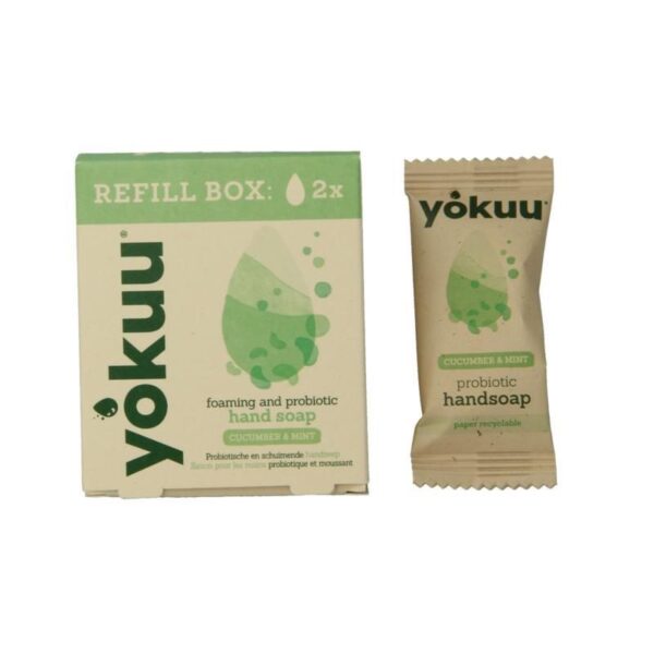 Yokuu, Probiootiline kätepesuvaht  Cucumber & Mint täitepakend, 2tk