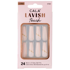 Cala, Lavish Touch Light Pink Glitter kunstküüned 24tk