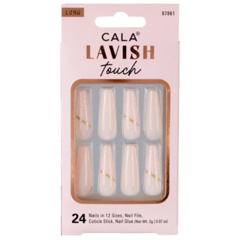 Cala, Lavish Touch Light Pink Glitter kunstküüned 24tk