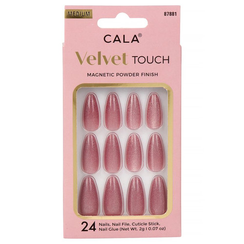Cala, Velvet Touch Almond Mauve kunstküüned 24tk