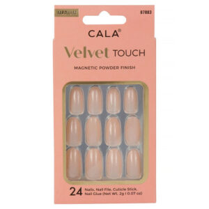 Cala, Velvet Touch Round Peach kunstküüned 24tk