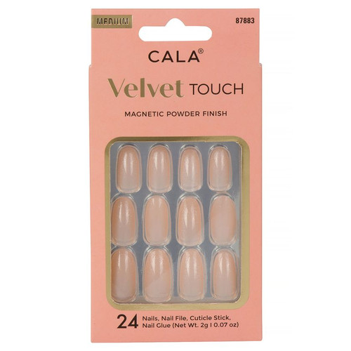 Cala, Velvet Touch Round Peach kunstküüned 24tk