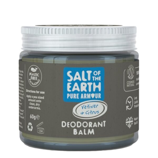 Salt of the Earth, Plastikuvaba looduslik kreemdeodorant meestele Pure Armour, 60g